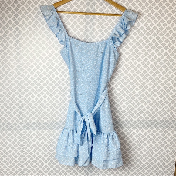 NWT Likely Floral Charlotte Ruffle Trim Mini Dress - Picture 5 of 11